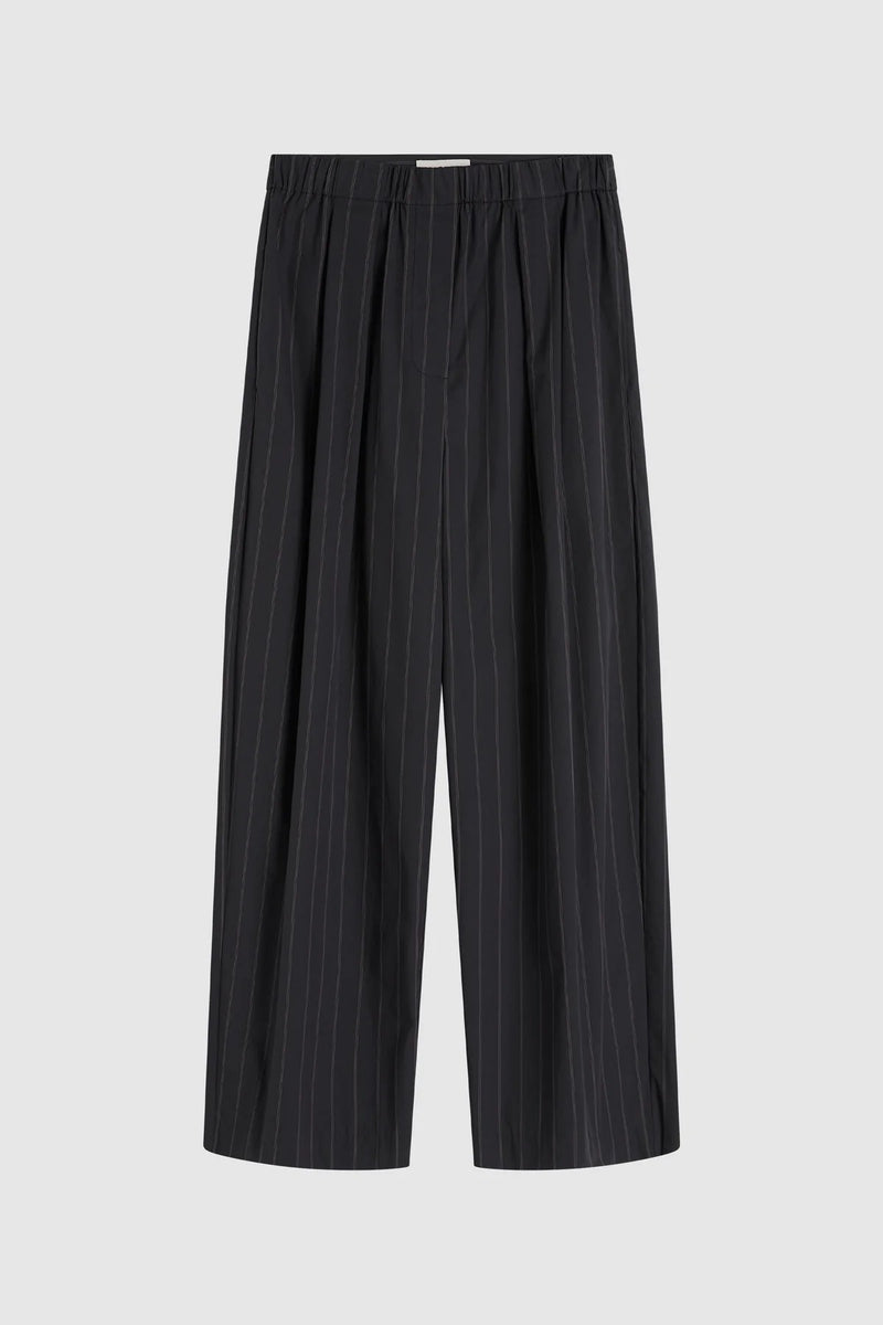 STRIPE RELAXED PLEAT PANTS