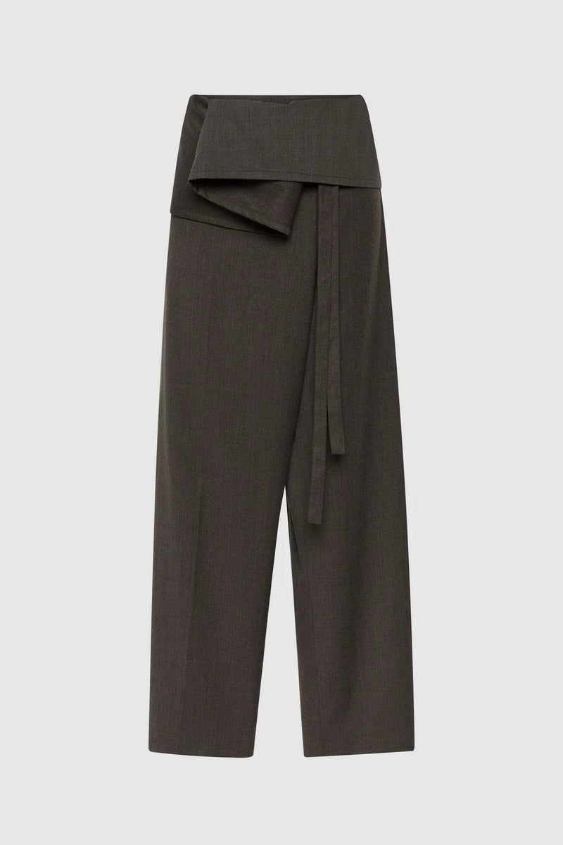 WOOL TAILORED FISHERMAN PANTS