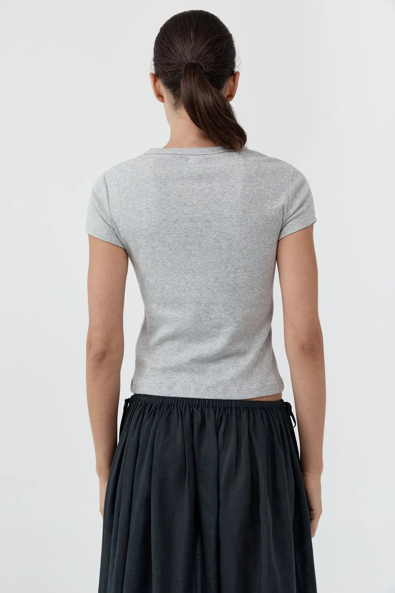 ORGANIC COTTON BABY TEE GRAY