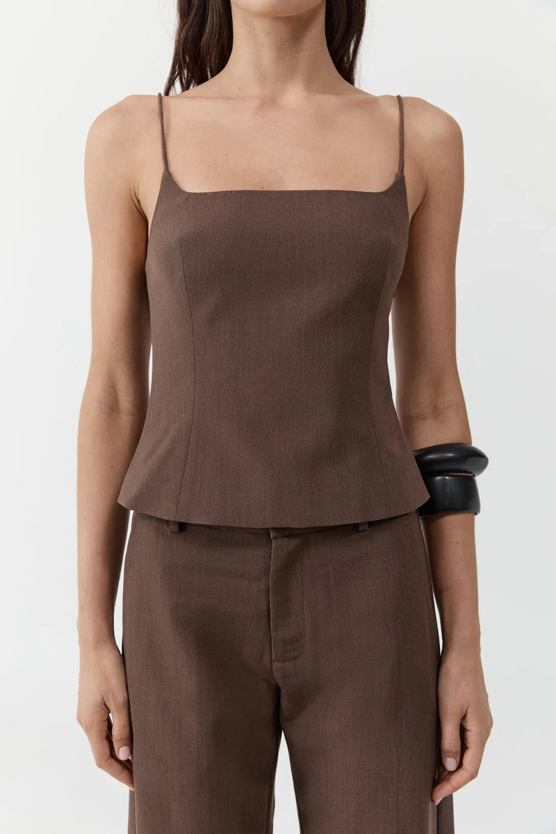 SILK CANVAS CAMI